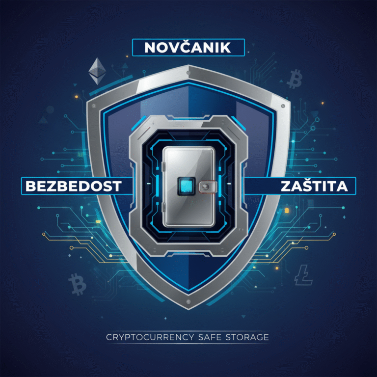 Ilustracija bezbedne kripto-menjačnice u Srbiji, zaštita korisnika i digitalnih sredstava